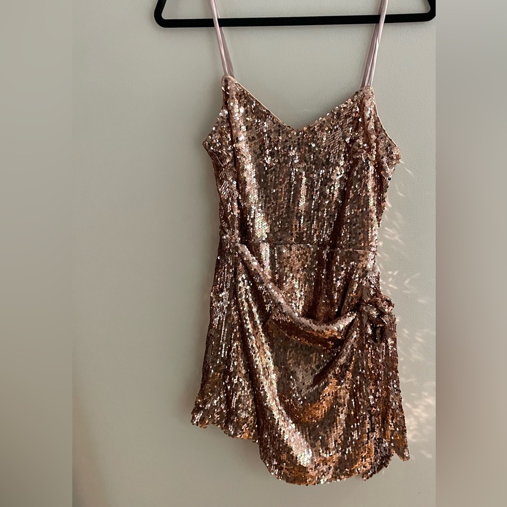 Pink sparkly romper